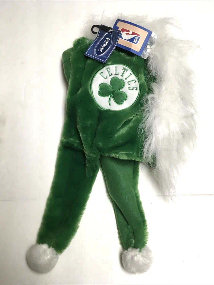 Logotipo del equipo Boston Celtics - Sombrero colgante Mohawk - NUEVO NBA peluche suave Foto 2 de 2