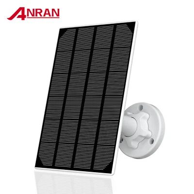 ANRAN Solar Panel for Battrey Security Camera WIFI 3M Power Cable Recharg