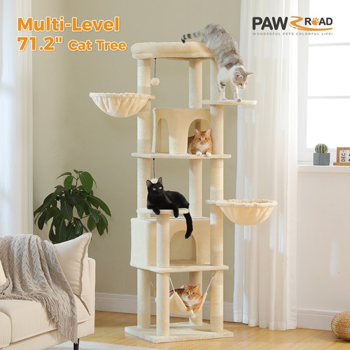 PAWZ Road Large Cat Tree Tower Scratching Post Condo House Furniture Bed 181cm - Picture 6 of 40