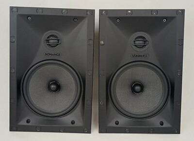 Sonance VP66 Rectangular 6-1/2'' 2Way In-Wall Speaker (Pair) - No Grilles