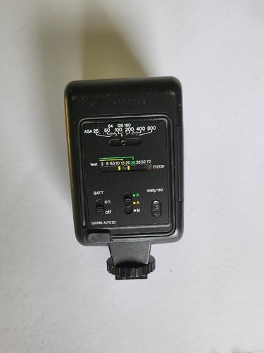 🌟 Sunpak Auto 221D Electronic Flash Dedicated for Minolta Cameras Tested - Picture 2 of 3