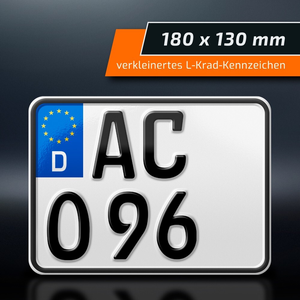 Kennzeichen 180x130 Zulassig