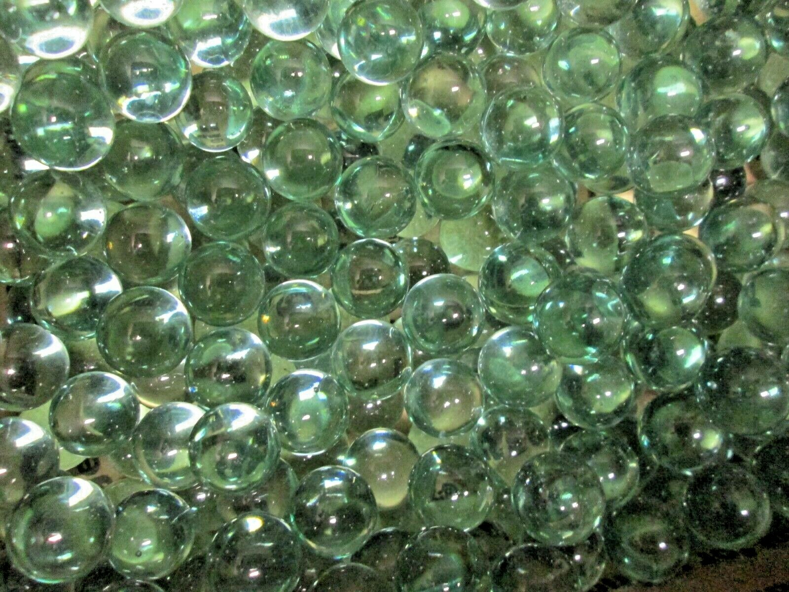 MARBLES 2 POUNDS OF 5/8 INCH CLEAR / SODA GLASS CRYSTAL MEGA MARBLES