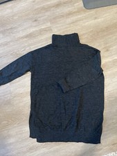 Joseph A Large Dark Gray Turtleneck Sweater Dress