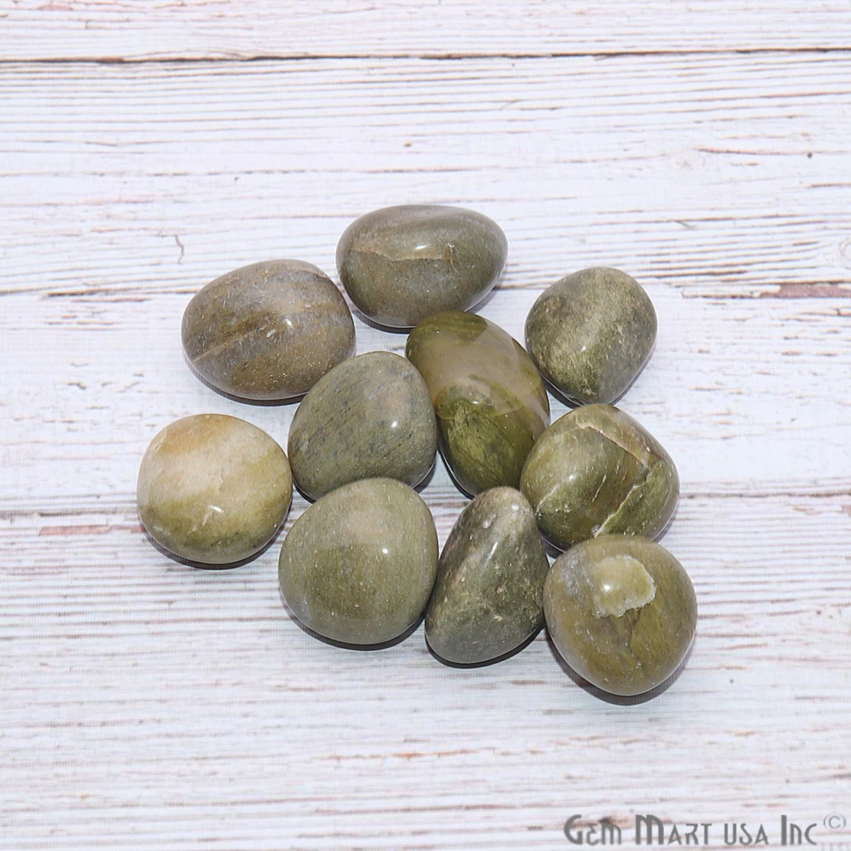 Tumbled Stones Light Green Agate Metaphysical Gemstones Reiki Healing Crystals