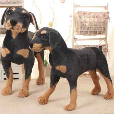 Black Toy Stuffed Toy Super Realistic Dog Toy Studio Photography Props
