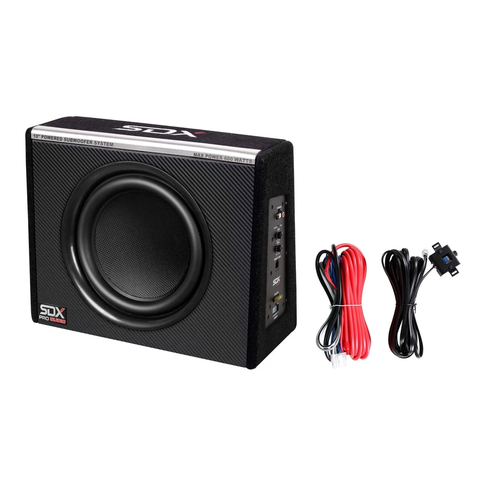SDX Audio 10” Compact Active Subwoofer System Amplifier Preload Subwoofer - Image 2 of 4