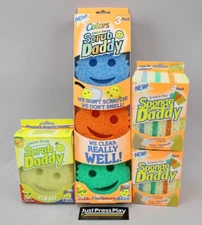 Lot of 12 Scrub Daddy + Sponge Daddy Firm & Scratch-Free New!
