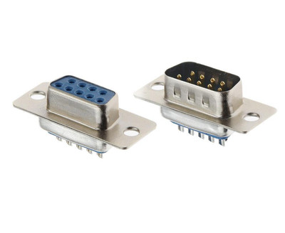 D Sub S232 DB9 Connectors Serial VGA 9 Pins Male Female 2 Rows Solder Type Plugs