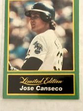 Jose Canseco Oakland A's 1989 CMC Limited Edition Jose Canseco #11