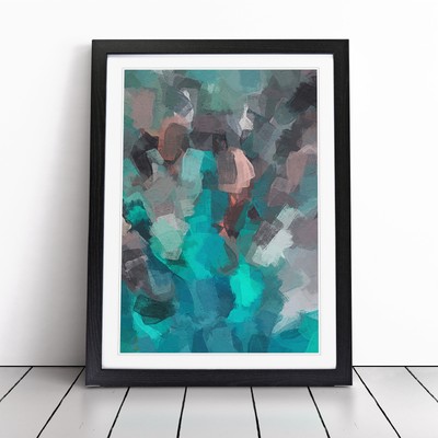 Belichtung der Elemente abstrakt gerahmt Wandkunst Druck Poster Bild Malerei