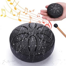 Rain Drum for Outside Garden - 3 Inches 6 Notes Steel Tongue Drum Waterproof ...