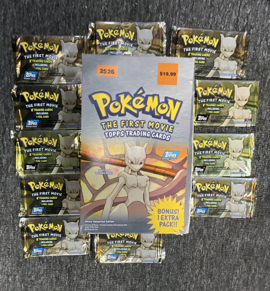 topps pokemon booster box Topps Pokémon: The First Movie Trading Cards Booster Box - 11 Packs (2526)  for sale online