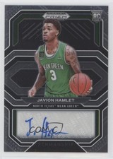 2021 Panini Prizm Draft Picks College Penmanship Javion Hamlet #CP-JHA Auto 0pm