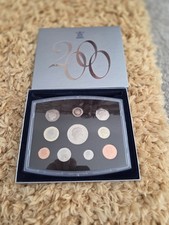 Uk 2000 Royal Mint 10 Coin Millennium Proof Set Boxed With Coa 