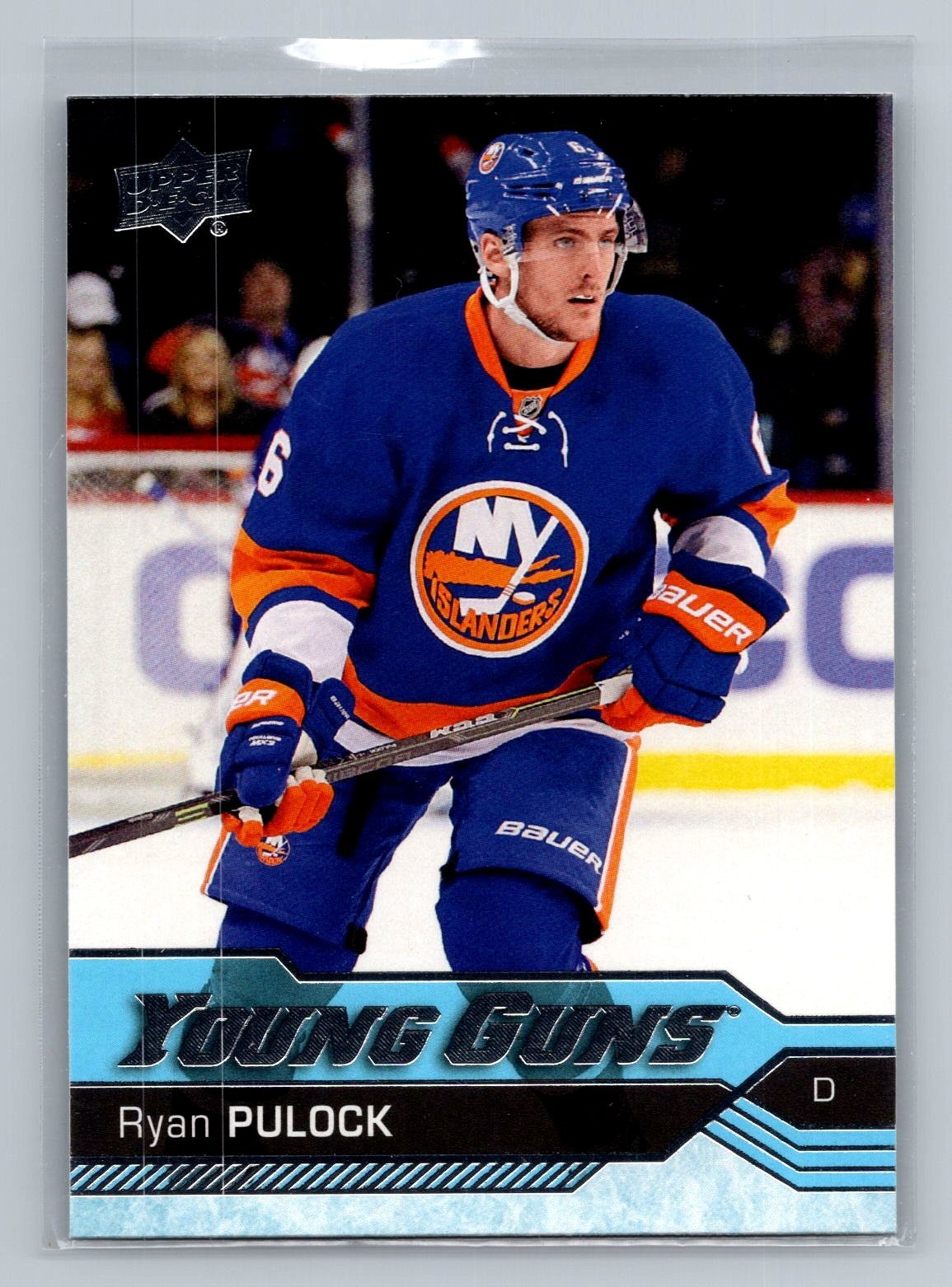 RYAN PULOCK 2016-17 UPPER DECK SERIES TWO YOUNG GUNS ROOKIE CARD #490