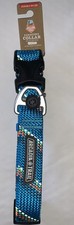 Arcadia Trail Paracord Dog Collar With D-Ring Reflective Blue Large 18-26in New