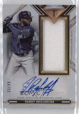 2021 Topps Triple Threads Single Jumbo Relics 33/99 Randy Arozarena Auto 07m7