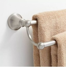 New Brushed Nickel Seattle Double Towel Bar by Signature Hardware