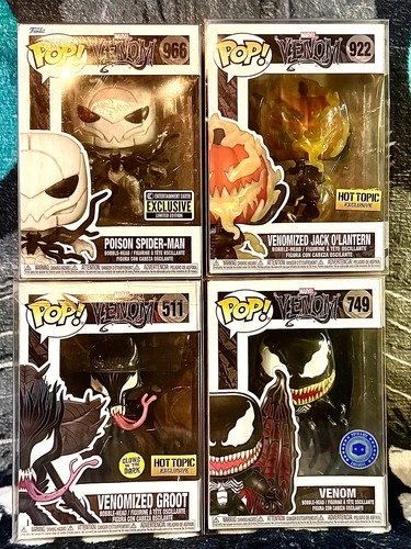 Funko Pop! Marvel Venom Lot All Exclusives and LE's #'s 511 749 922 966