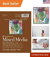 Elegant 400 Series Mixed Media Pad - 6"x8", 15 Sheets,  Paper for Artists