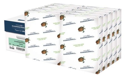 Hammermill Colored Paper, 24 lb Green, 8.5 x 11-10 Ream (5,000 Sheets)