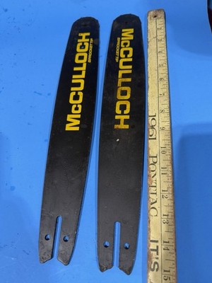 McCulloch Chainsaw New Old Stock OEM Bars Pair  Bin 12