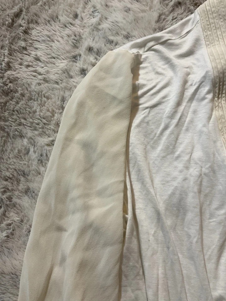 Bata de encaje marfil para mujer La Perla talla 4  Foto 4 de 4