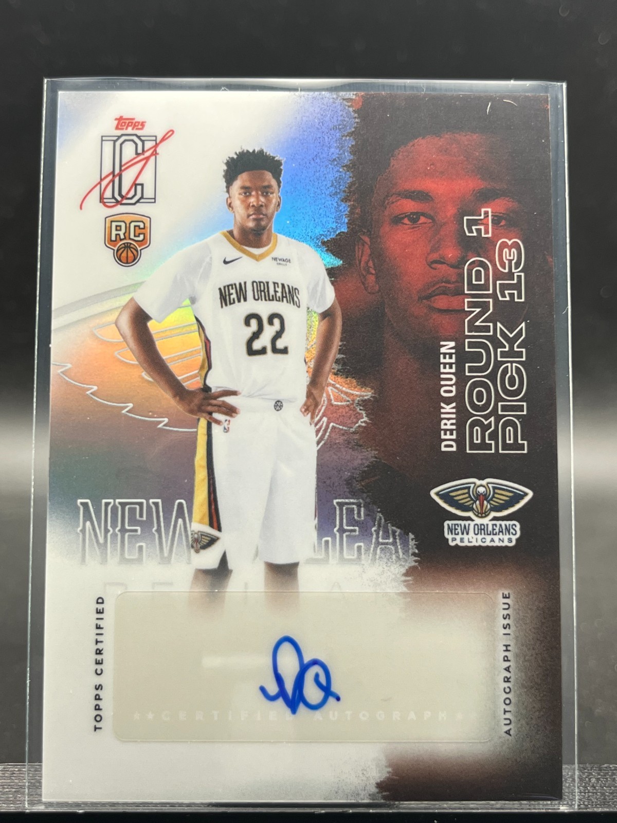 2025-26 Topps Signature Class Derik Queen RCC-DQ RC Chrome Auto