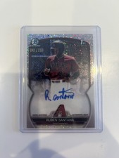 Ruben Santana 2023 1st Bowman Chrome AUTO Prospect SPECKLE Refractor /299