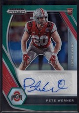 2021 Panini Prizm Draft Picks #DPA-PEW Pete Werner Draft Picks Auto Green