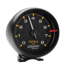 2300 Autogage Tachometer,3.750 in., Black dial/Black bezel