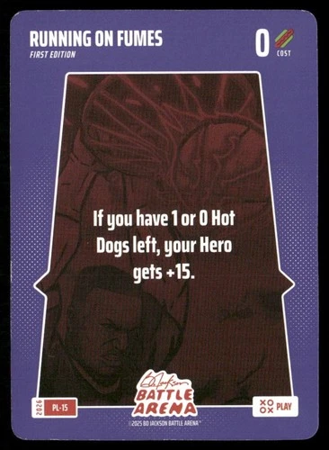 2026 Bo Jackson Battle Arena Running On Fumes 1st Edition Play Card SP #PL-15