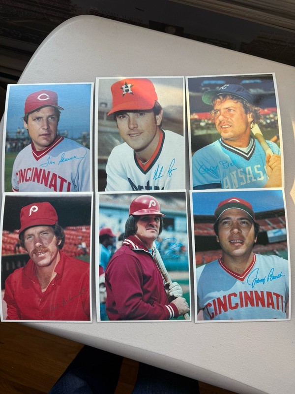 1980 Tops Big Cards Lot Of 6 