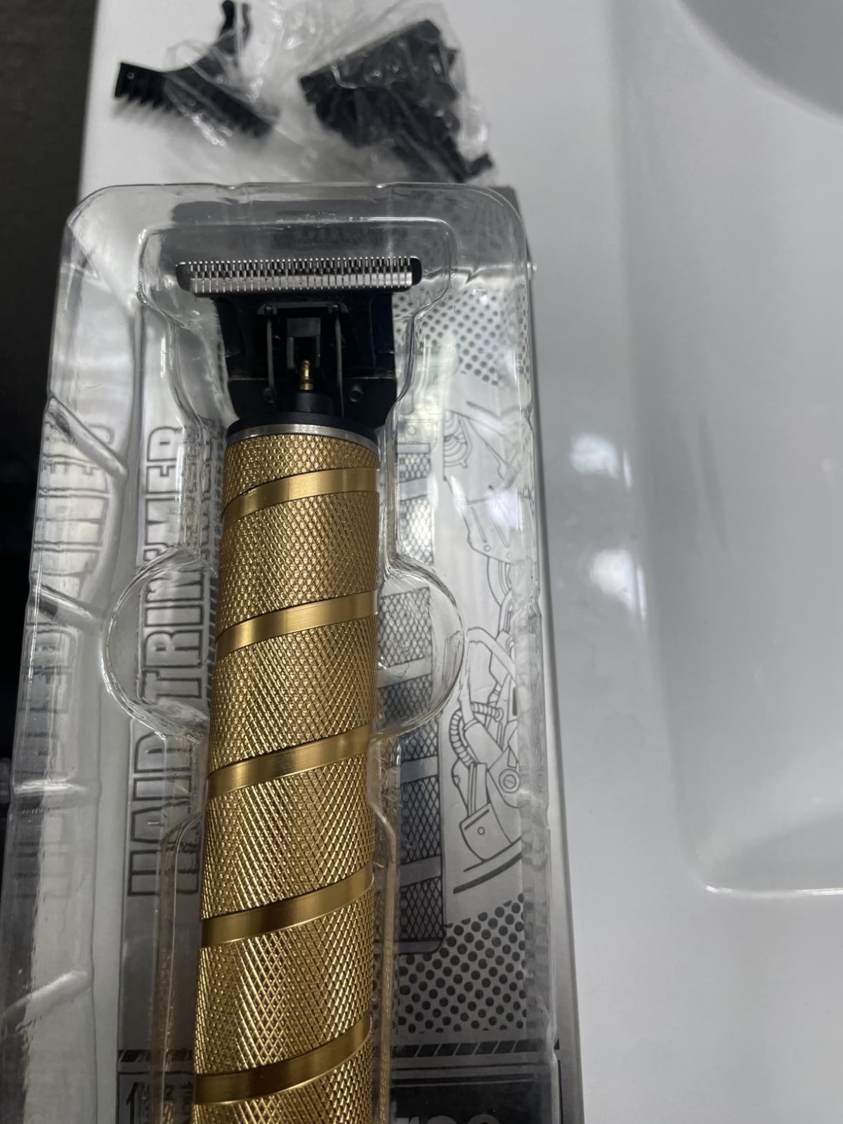 Titanium Ceramic Electric Razor - Quiet Cordless Trimmer for