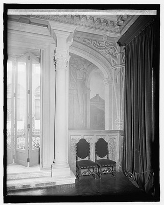 Washington D.C. Mexican Embassy 1916 1917 fresco dining room interior