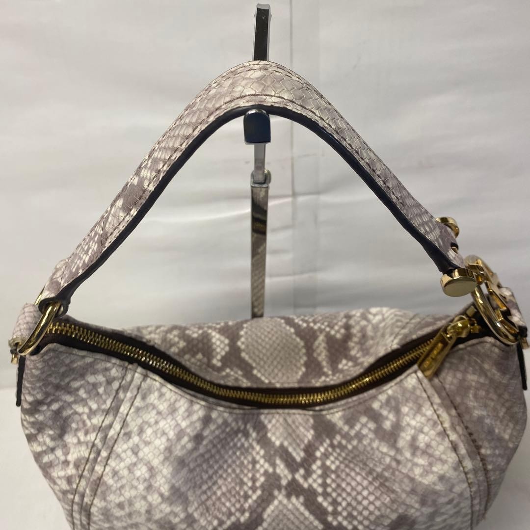 Michael Kors Python Embossed 2Way Shoulder Bag Gr… - image 8
