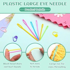 200 Pcs Stitch Markers for Crocheting, 10 Color Crochet Stitch Markers Knitti...