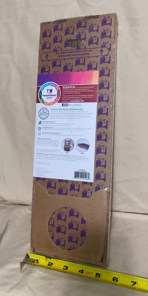 SmartyKat Rascador Corrugado Colgante Gato Rascador Hierra Gatera Infusión Marrón (1) Foto 3 de 4