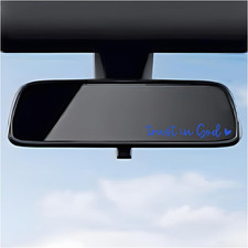 4 PCS Trust in God Rearview Mirror Decals, Automotive Vinyl Rear View Mirror Dec