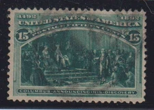 E4058: US #238 Used, VF-XF, Sound; CV $72++