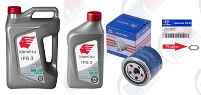 #ad GENUINE Oil Filter 26300 35504 6 QTS. IDEMITSU 5w 30 Oil for Hyundai amp; Kia $77.98