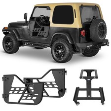 Tubular Half Doors Storage Sliding Cart Rack For 1976-1995 Jeep Wrangler Yj Cj-7 Tubular Half Doors Storage Sliding Cart Rack For 1976-1995 Jeep Wrangler Yj Cj-7