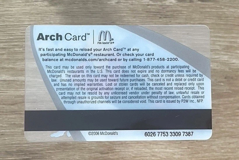 2006 McDonalds Collectible Gift Card APOLO OHNO. Torino 2006. Mint. W/W shipping - Image 2 of 2