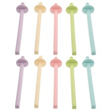 20 Pcs Macaron Color Plastic Bird Cage Stand Perches Holders for Parrot