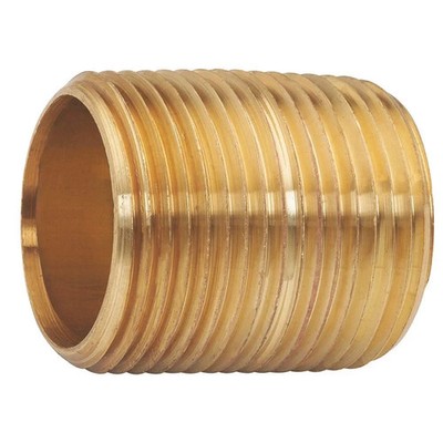 3/4'' Mnpt Close Tbe Red Brass Pipe Nipple Sch 40, 464-001