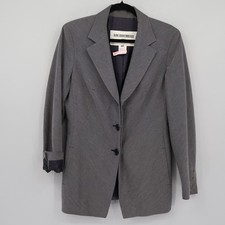 Dirk Bikkembergs Herringbone Blazer Mens 46 Gray Designer Academia Preppy Event