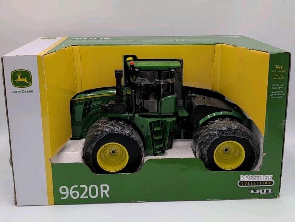 1/16 Ertl Toy John Deere 9620R 4WD Tractor with Duals Prestige