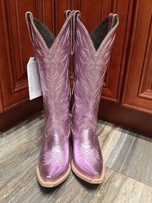 Lane Cowboy Boots Smokeshow Wedding Purple Lavender Embroidered