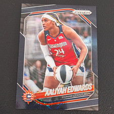 Panini 2025 Prizm WNBA Aaliyah Edwards Rookie #94 Black Velocity Prizm /39